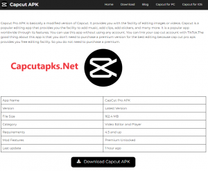 CapCut APK Download Latest Version For Android [Premium Unlocked]